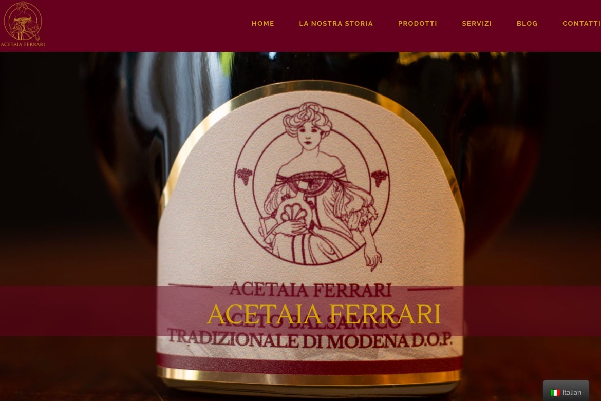 Website Acetaia Ferrari