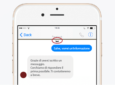 Messaggi automatici chatbot nel customer journey