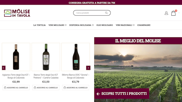 Sito web Molise in tavola